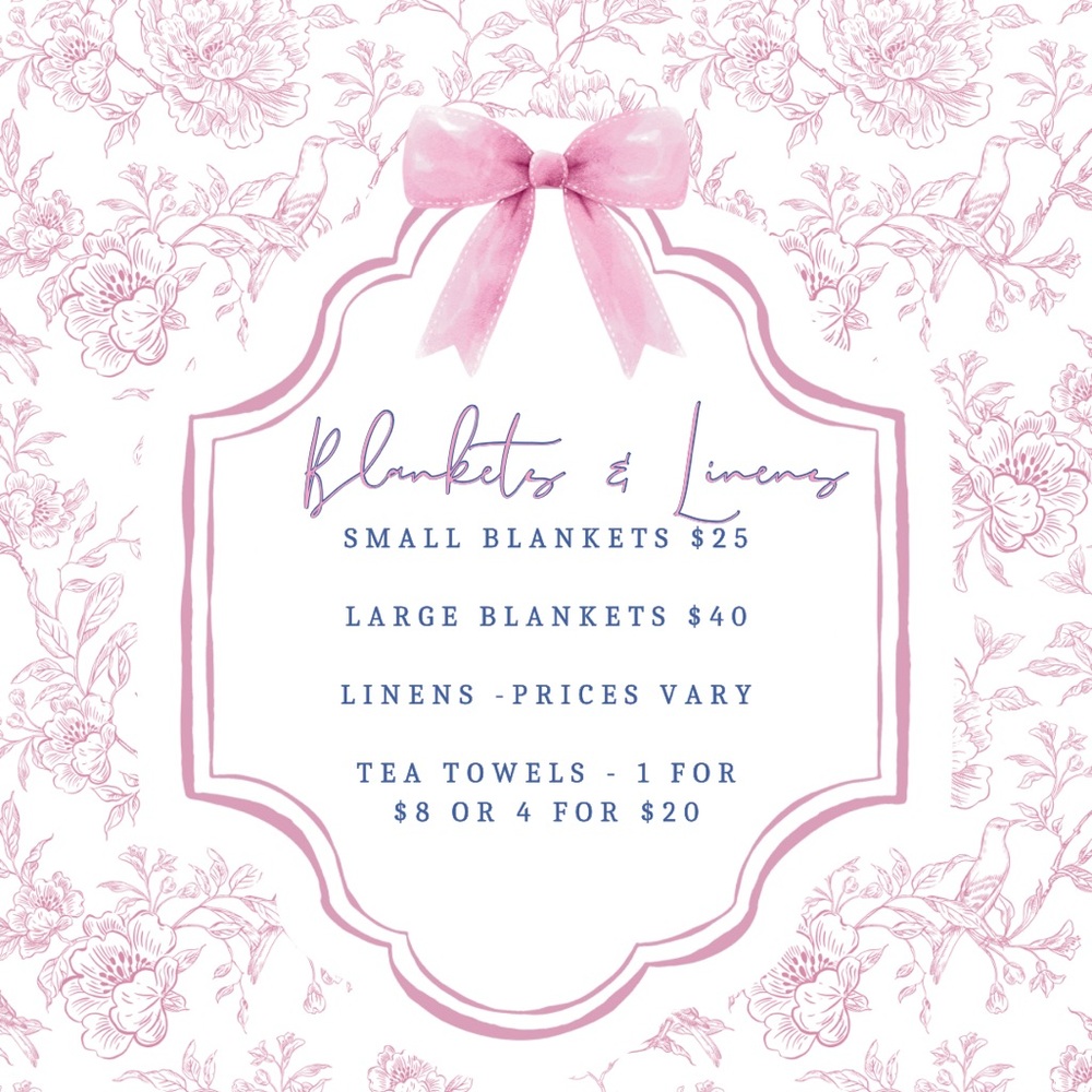 LIVE SHOW START PRICING FOR BLANKETS AND LINENS - All sold AS IS - Picture 1 of 1